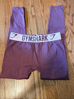 Gymshark Plum Ombre High-Waist Leggings with Logo Waistband